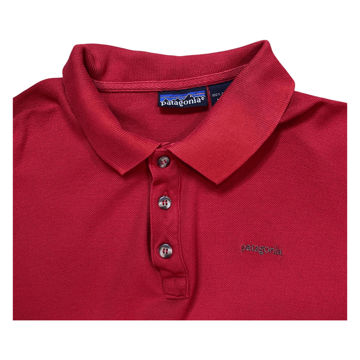 Vintage Patagonia Polo Shirt 1990's Red Size L