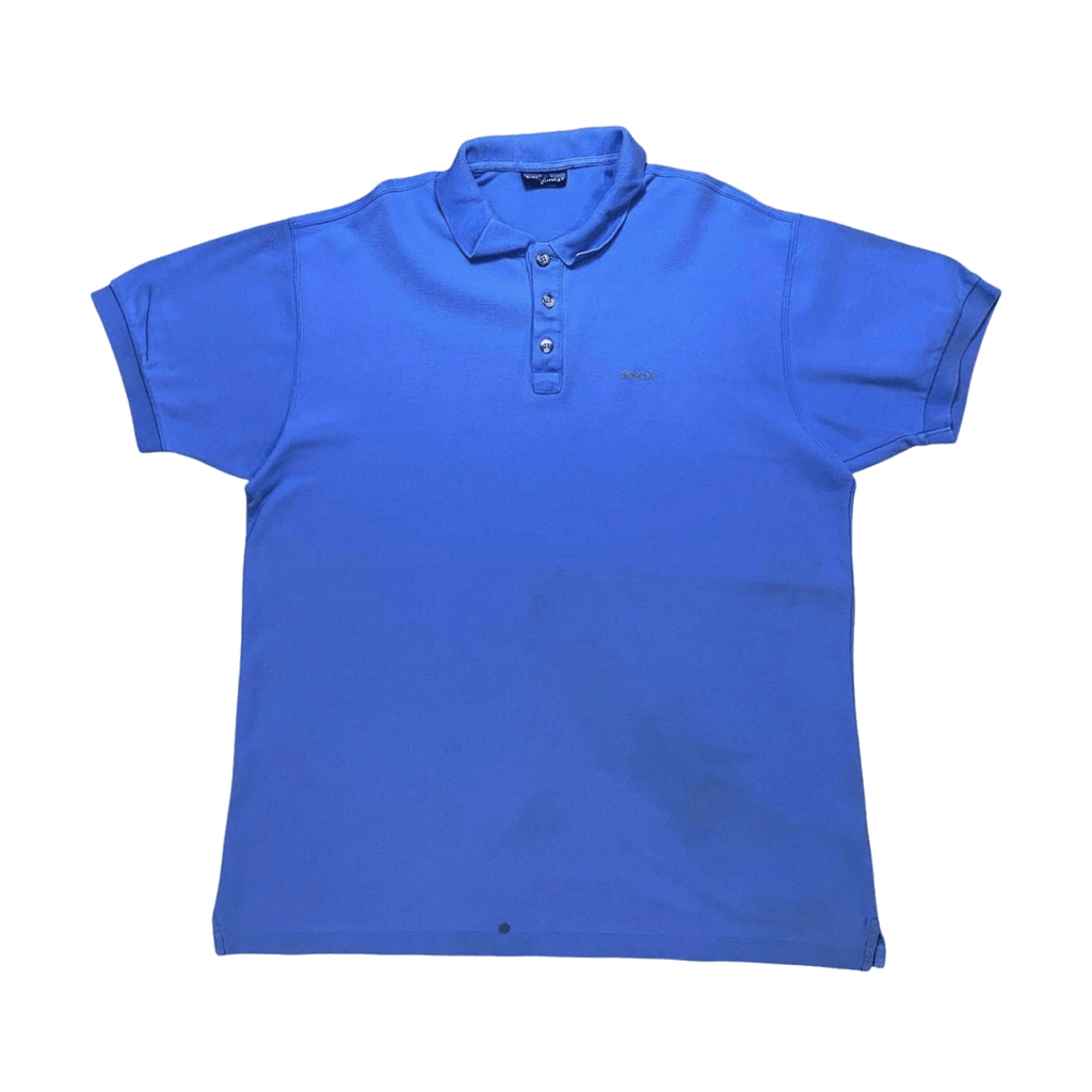 Vintage Patagonia Polo Shirt 1990's Bright Blue Size L