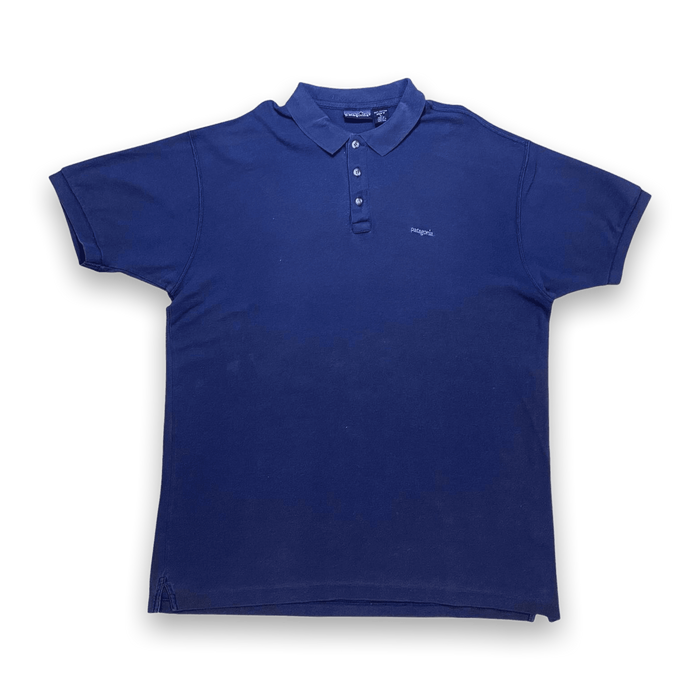 Vintage Patagonia Polo Shirt 1990's Navy Size L