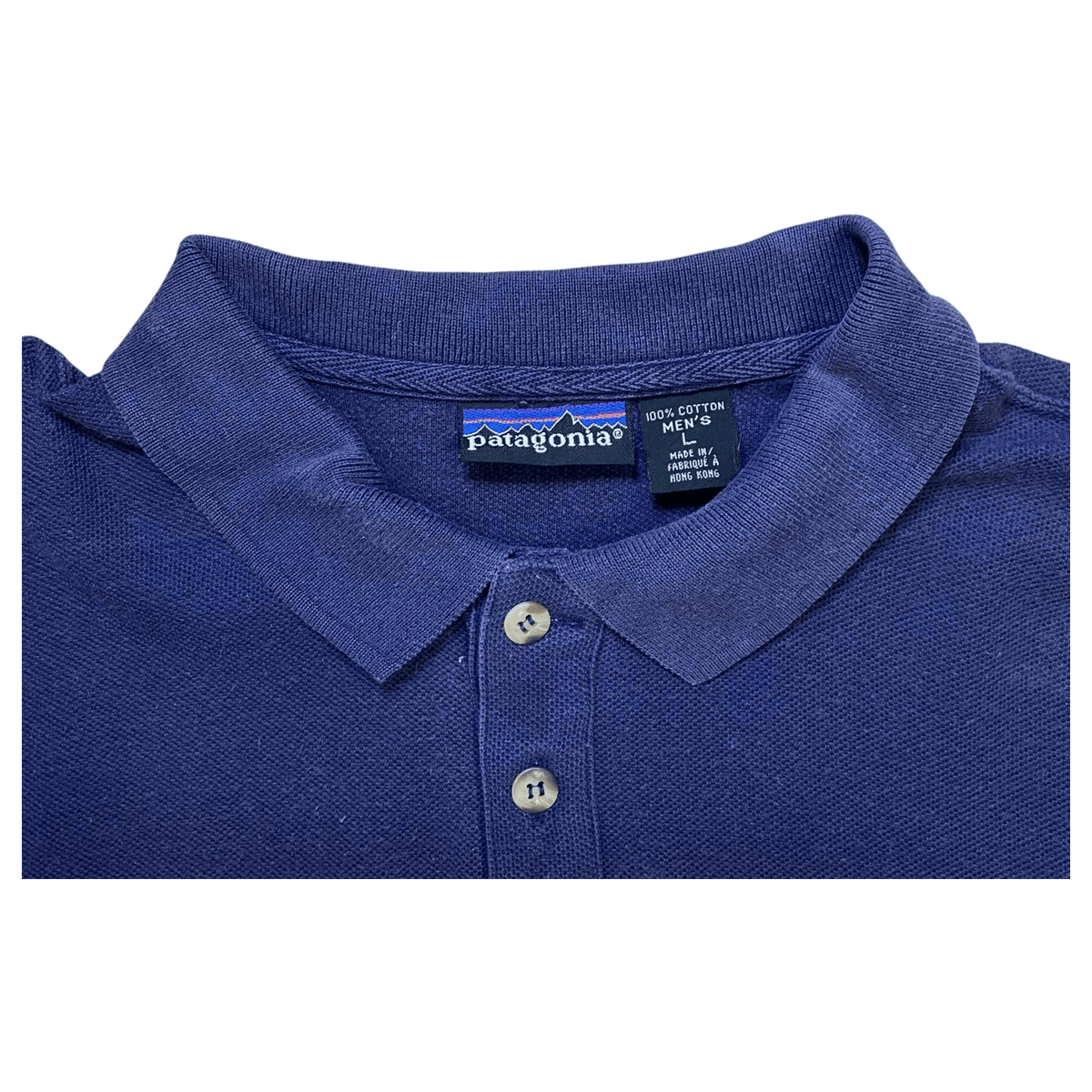 Vintage Patagonia Polo Shirt 1990's Navy Size L