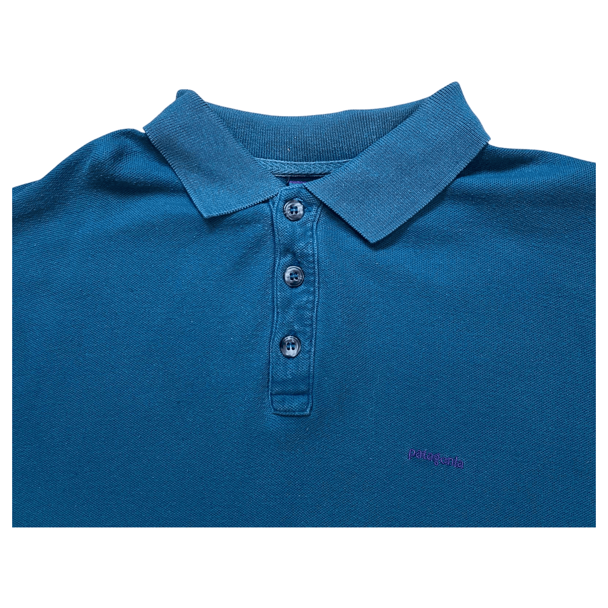 Vintage Patagonia Polo Shirt 1990's Teal Size L