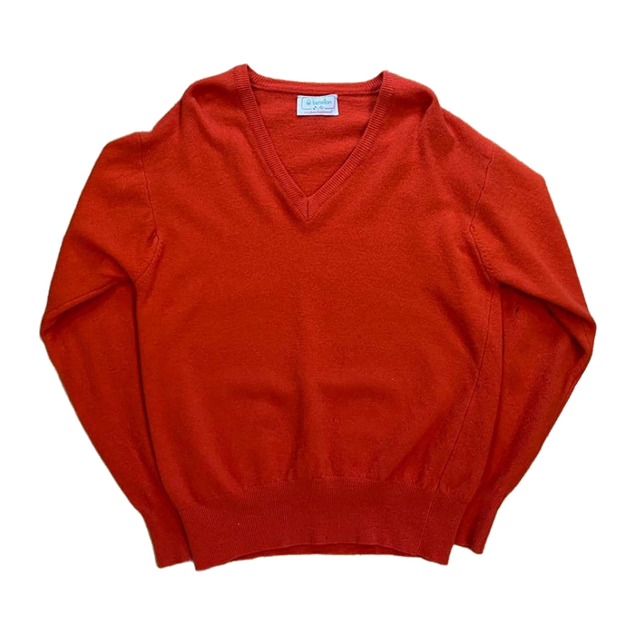 Benetton Vintage 1970s Lambswool Made in Italy Sweater Red M