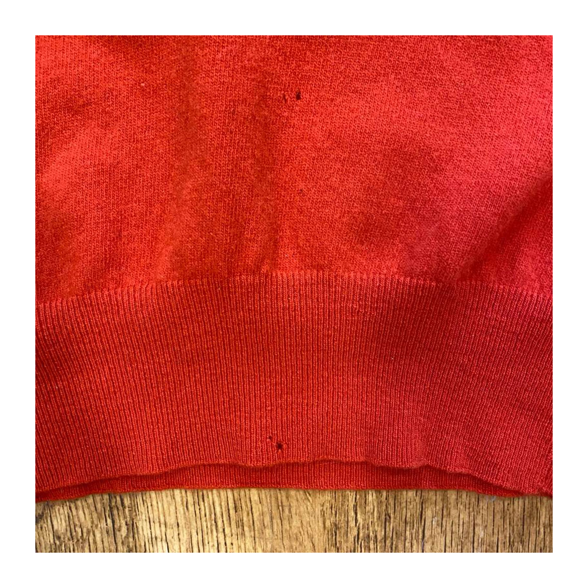 Benetton Vintage 1970s Lambswool Made in Italy Sweater Red M