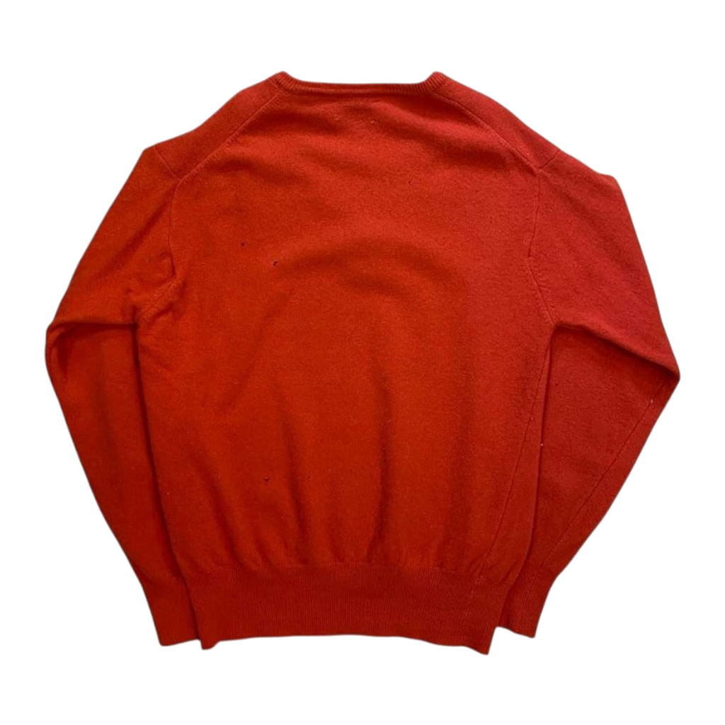 Benetton Vintage 1970s Lambswool Made in Italy Sweater Red M