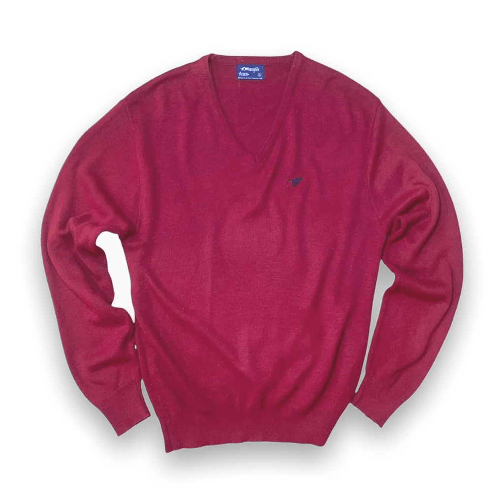 Wrangler Vintage Made in USA Knit Sweater Red L