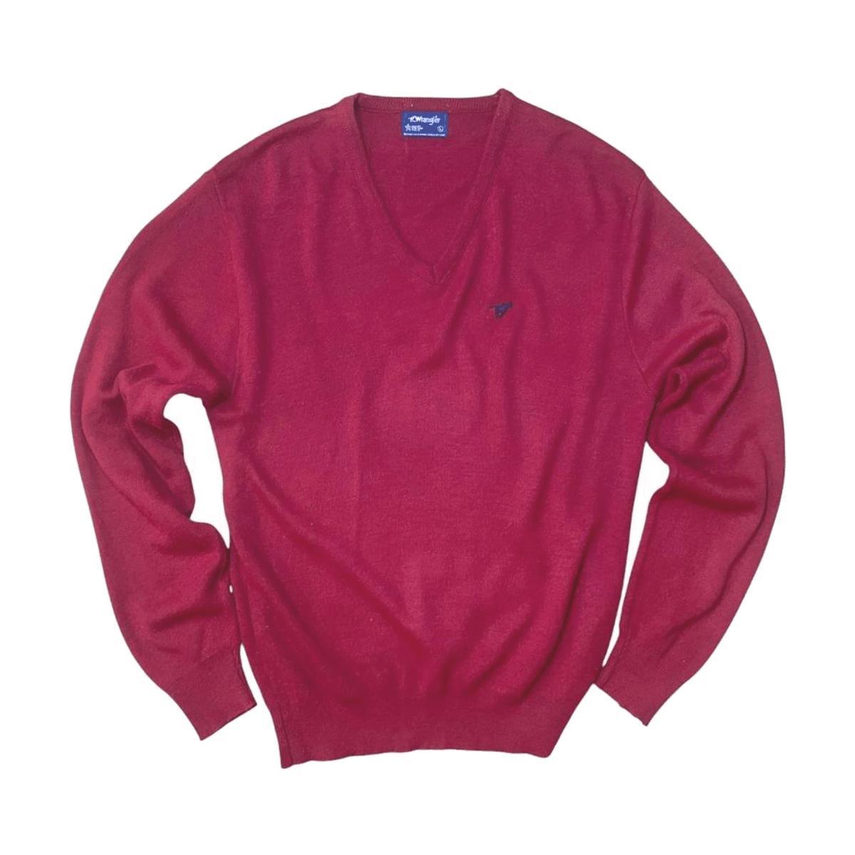 Wrangler Vintage Made in USA Knit Sweater Red L