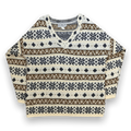 Star Cody Vintage 1980s Women's Chunky V Neck Knit Sweater White M