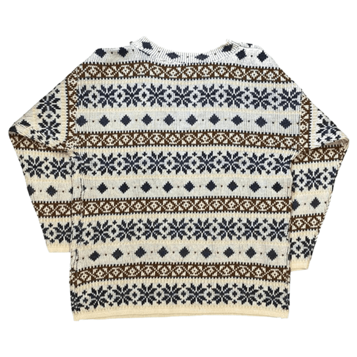Star Cody Vintage 1980s Women's Chunky V Neck Knit Sweater White M
