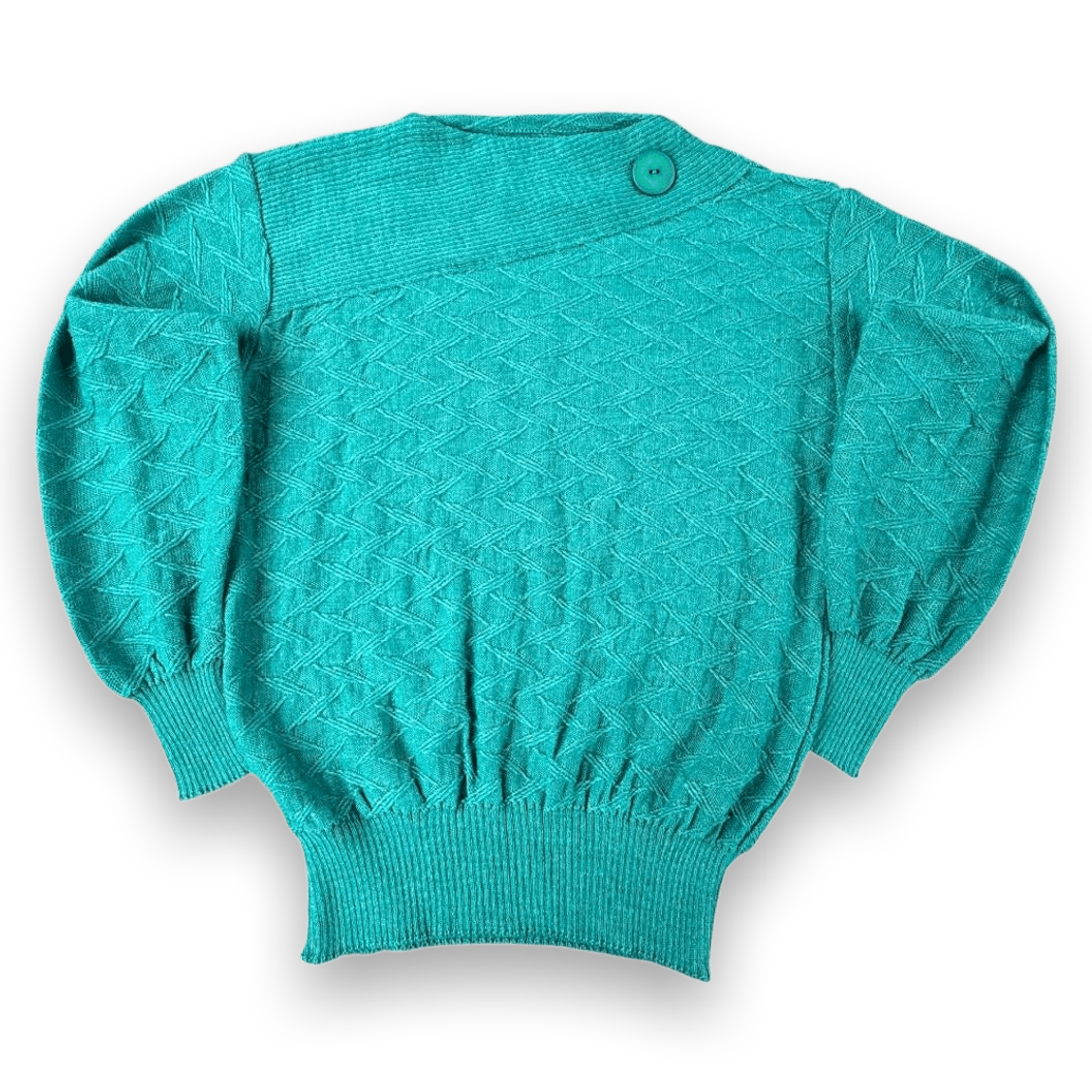 Vintage Made in England Women's Sweater Turquoise M