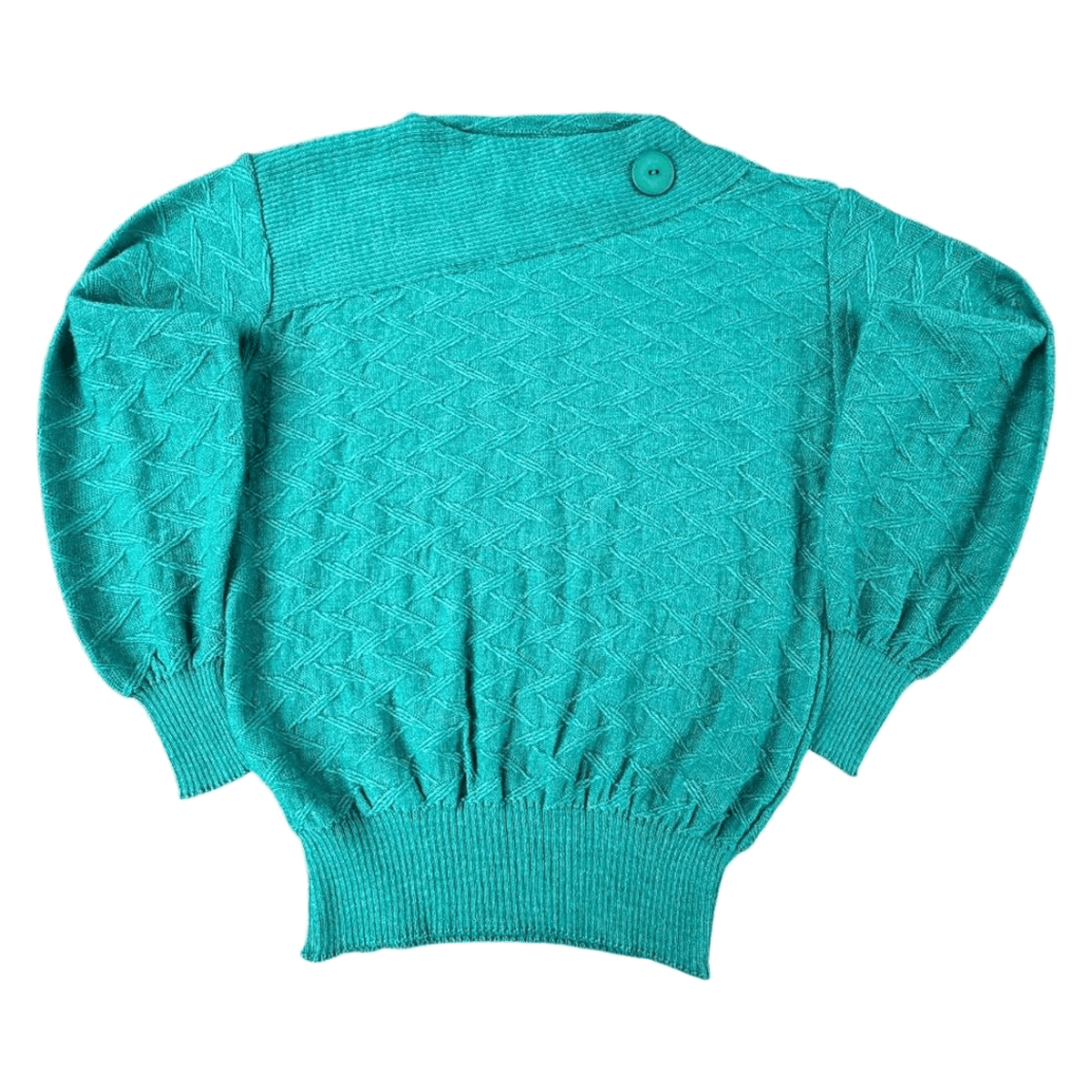 Vintage Made in England Women's Sweater Turquoise M