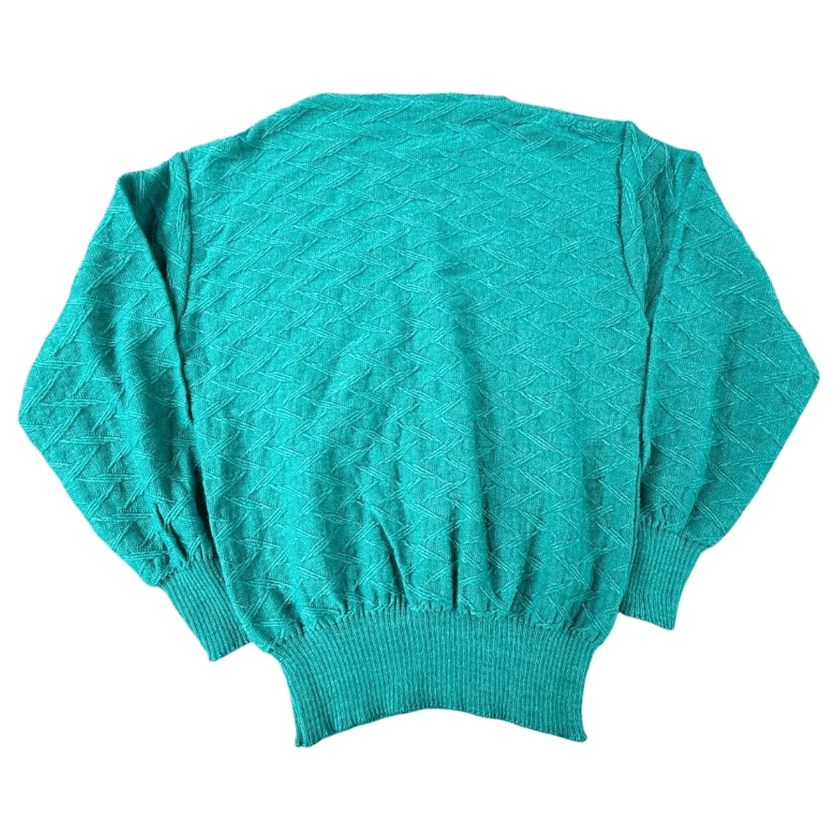 Vintage Made in England Women's Sweater Turquoise M