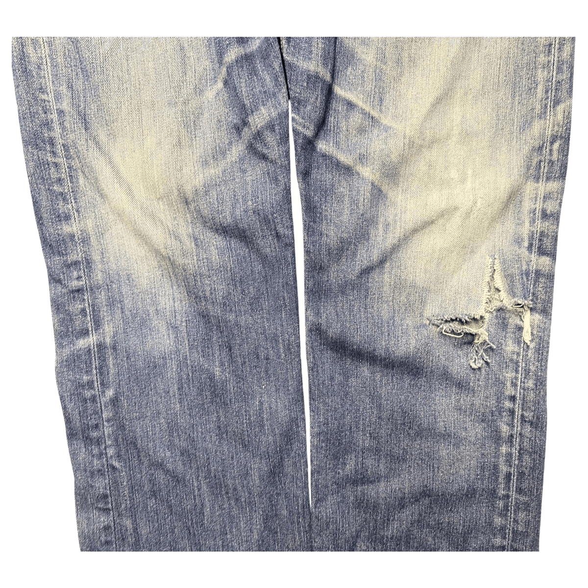 Levi's 527 Slim Bootcut Extra Ripped Denim Jean W33 L32
