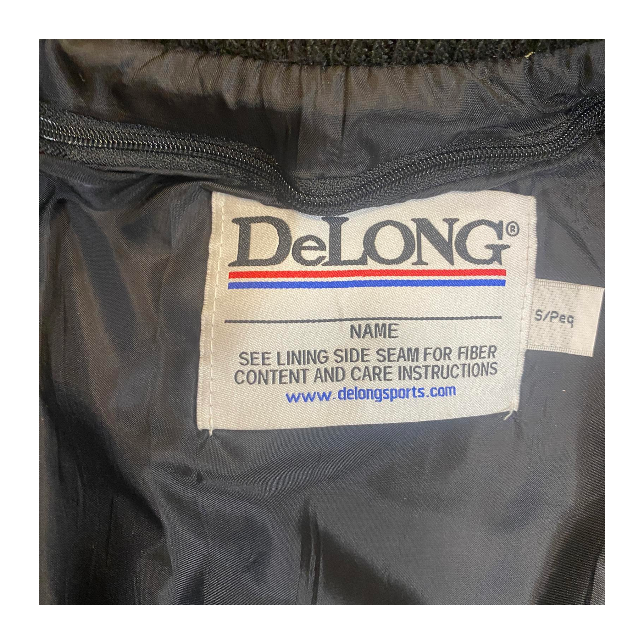 DeLong Varsity Jacket Wool Vintage 2012 New with Tags Black S