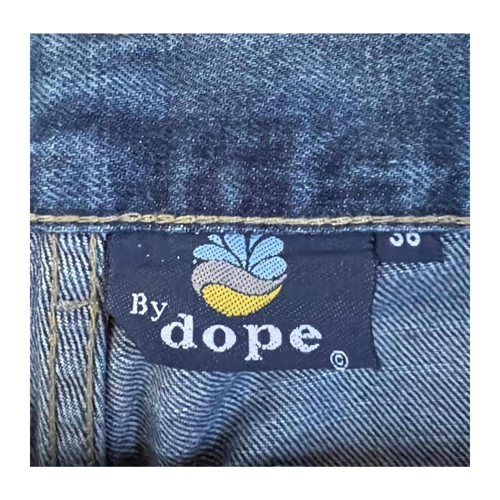 Dope Silvester Blast Wash Men's Y2K New with Tag Straight Leg Denim Jean W38 L32