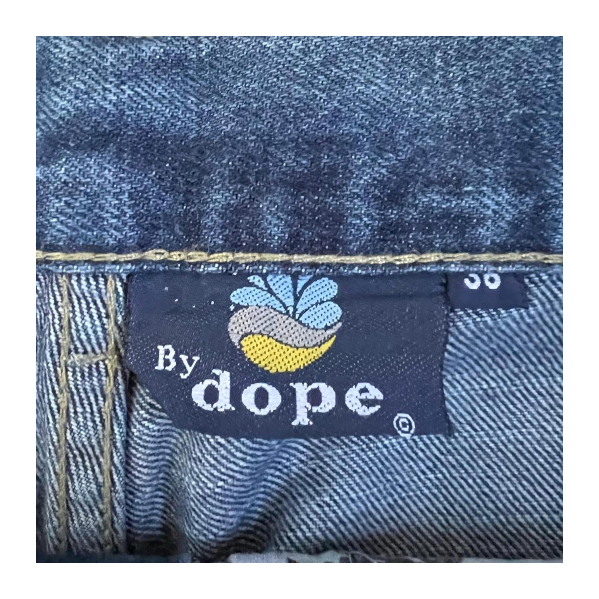 Dope Silvester Blast Wash Men's Y2K New with Tag Straight Leg Denim Jeans W36 L32