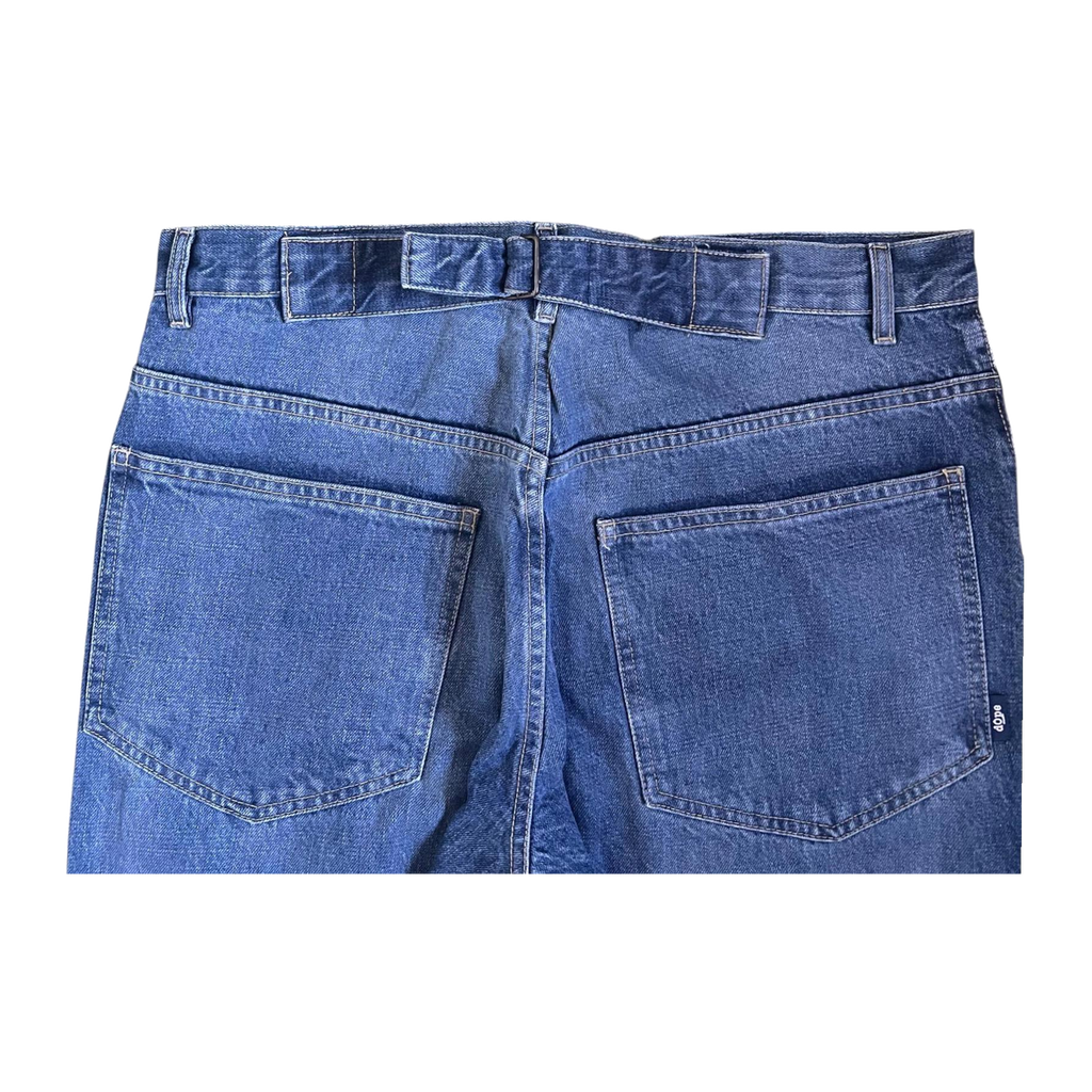 Dope Silvester Blast Wash Men's Y2K New with Tag Straight Leg Denim Jean W32 L32