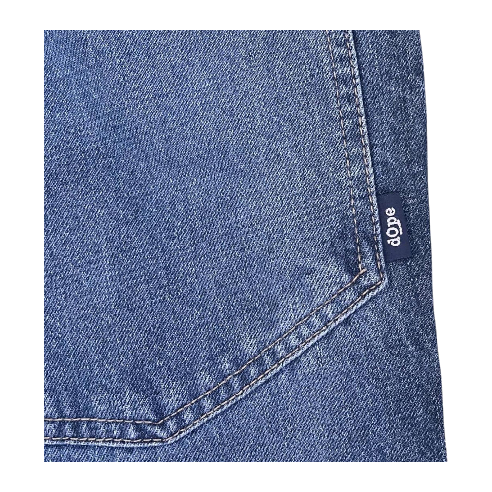 Dope Silvester Blast Wash Men's Y2K New with Tag Straight Leg Denim Jean W32 L32