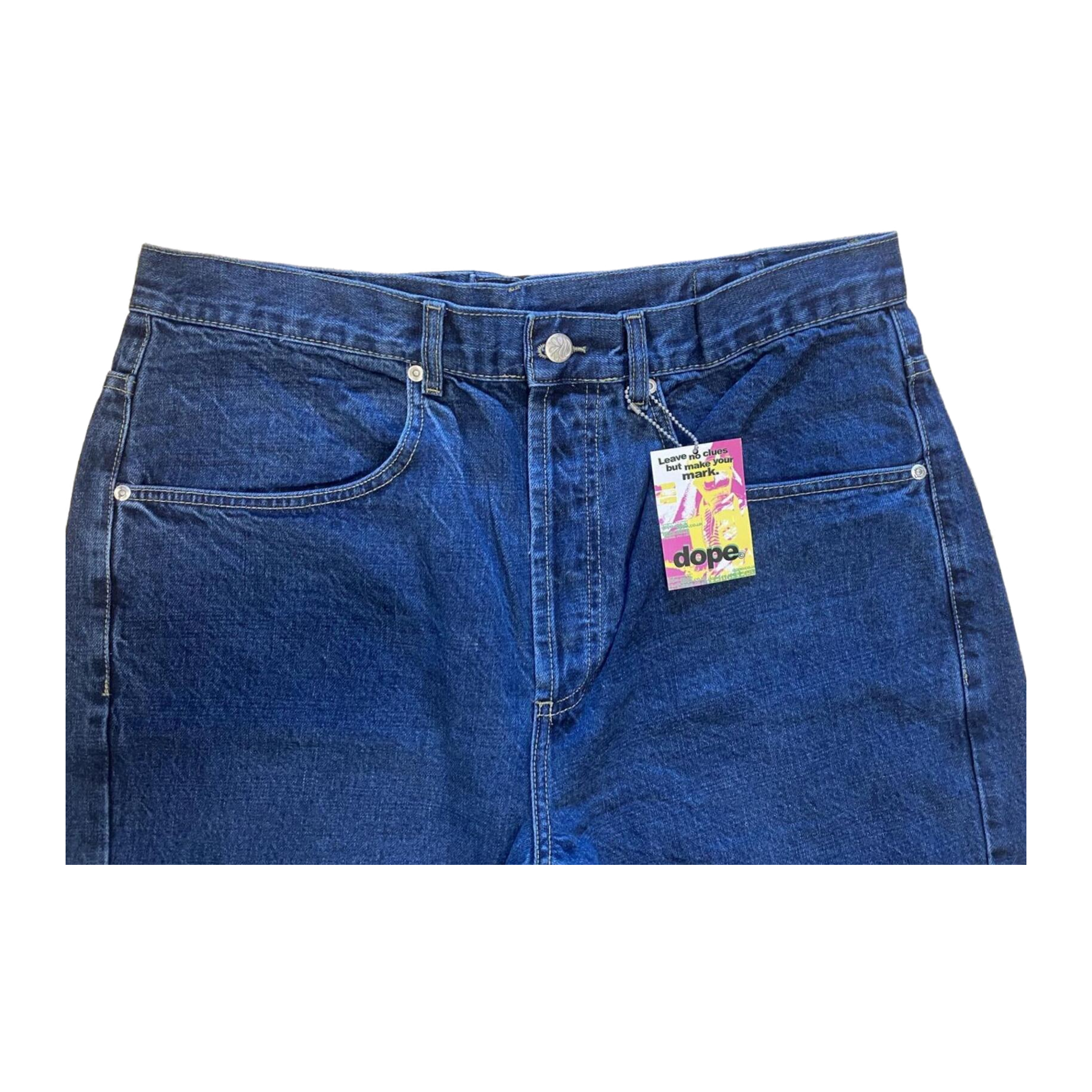 Dope Silvester Light Wash Men's Y2K New with Tag Straight Leg Denim Jean W36 L32