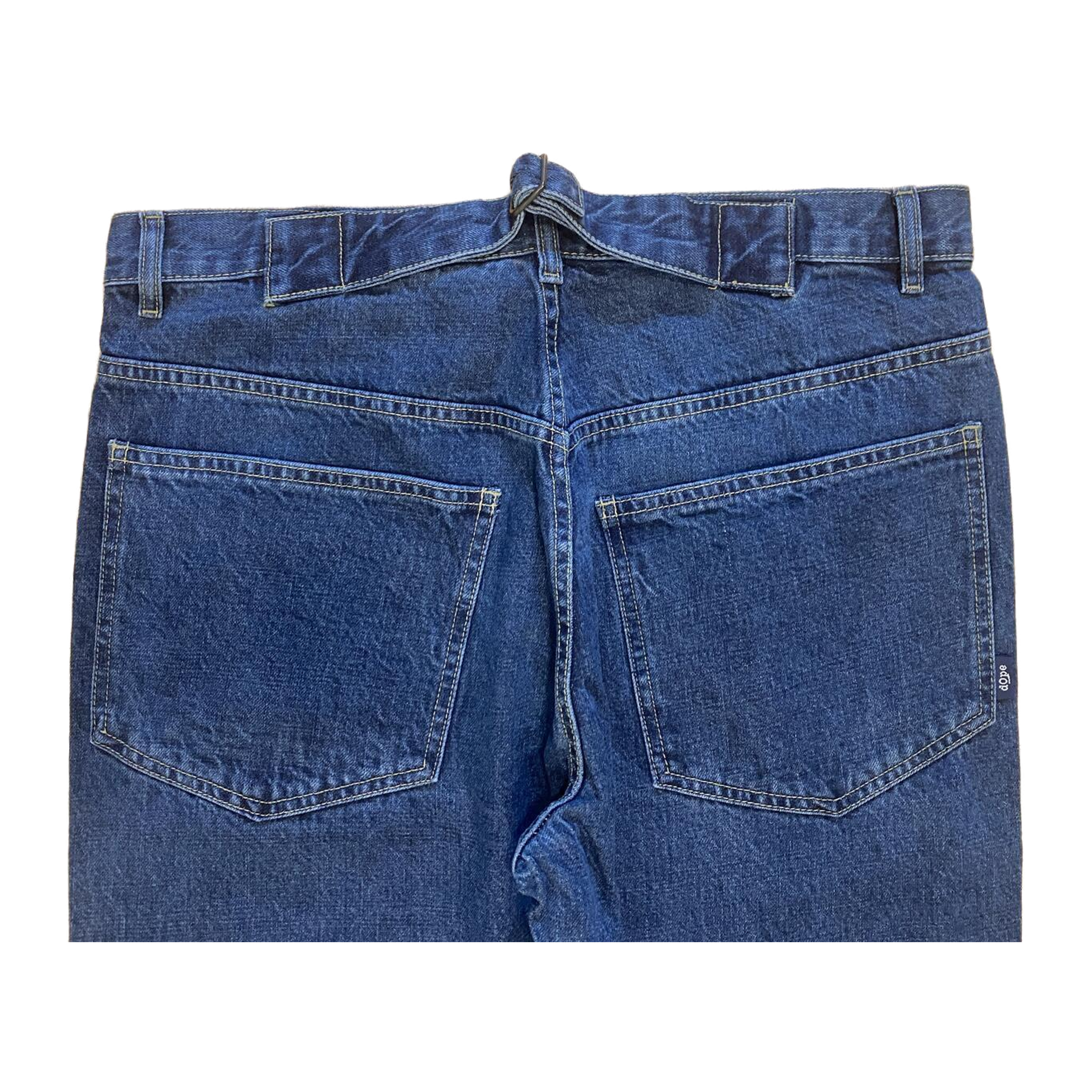 Dope Silvester Light Wash Men's Y2K New with Tag Straight Leg Denim Jean W32 L32
