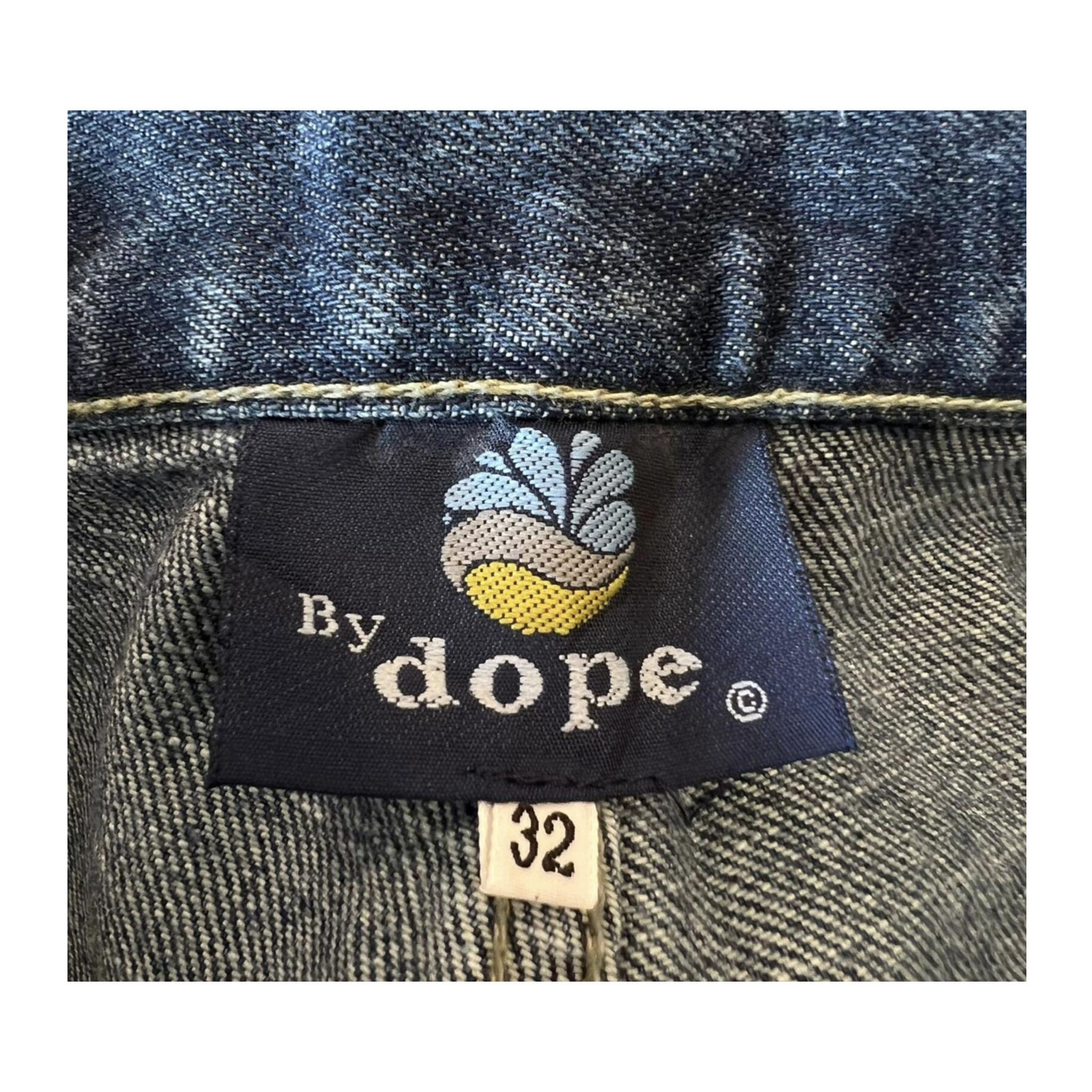Dope Dirk Blast Wash Men's Y2K New with Tag Straight Leg Denim Jean W32 L32