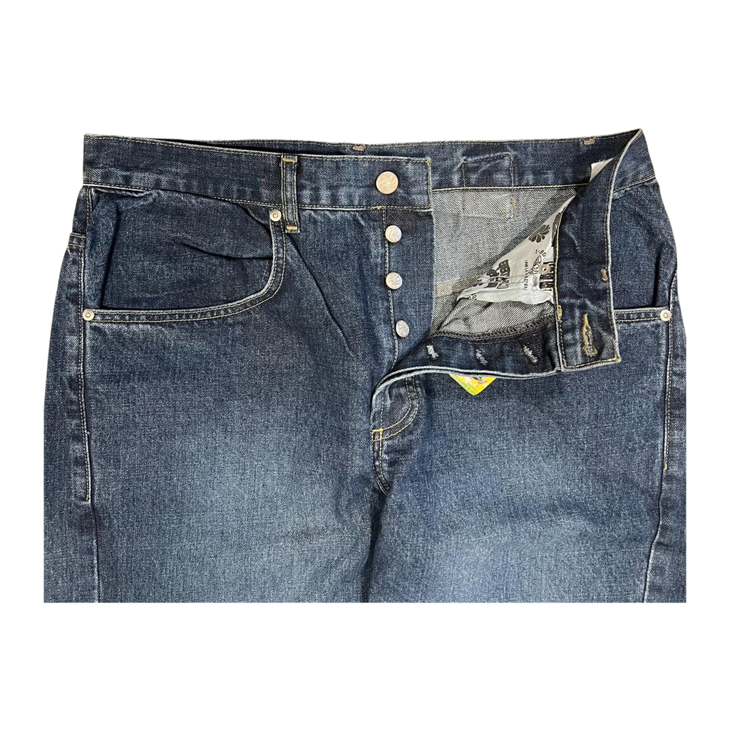 Dope Dirk Blast Wash Men's Y2K New with Tag Straight Leg Denim Jean W36 L32