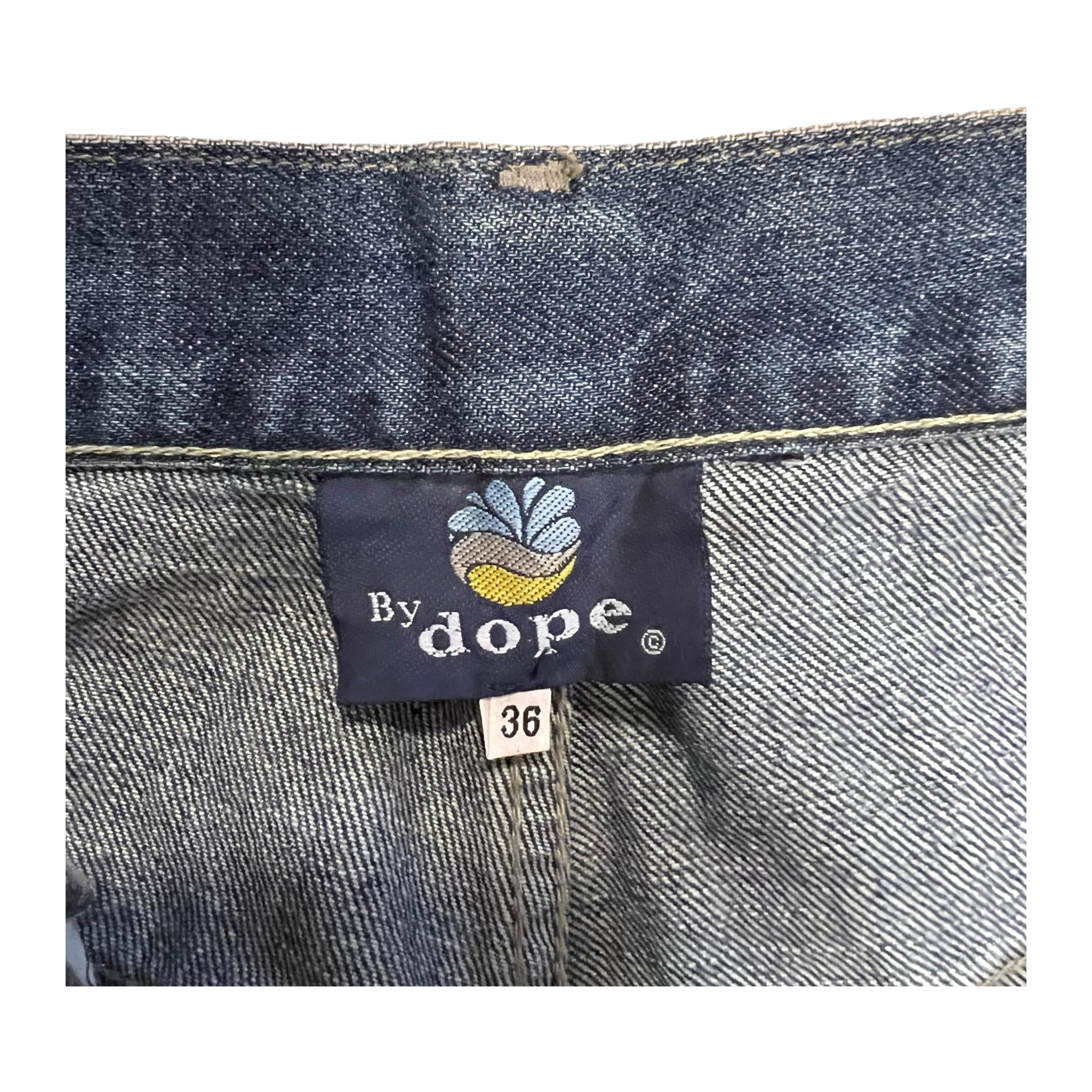Dope Dirk Blast Wash Men's Y2K New with Tag Straight Leg Denim Jean W36 L32