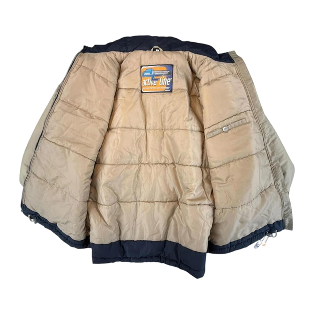 Active Line Dead Stock Y2K Heavy Snowboard Jacket Beige L