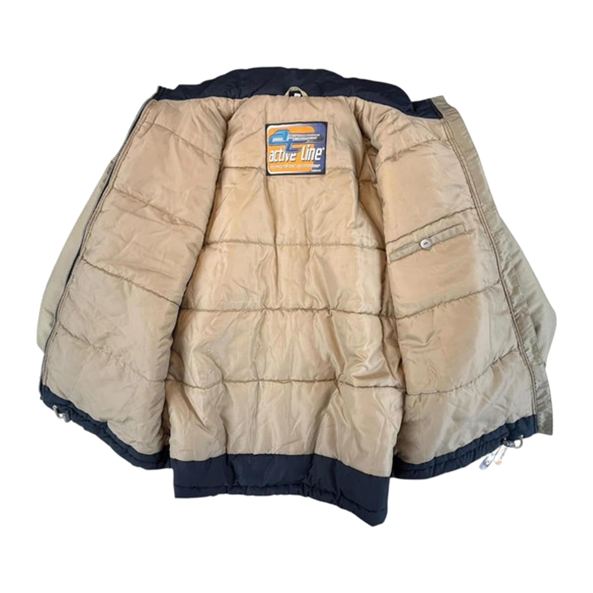Active Line Dead Stock Y2K Heavy Snowboard Jacket Beige L