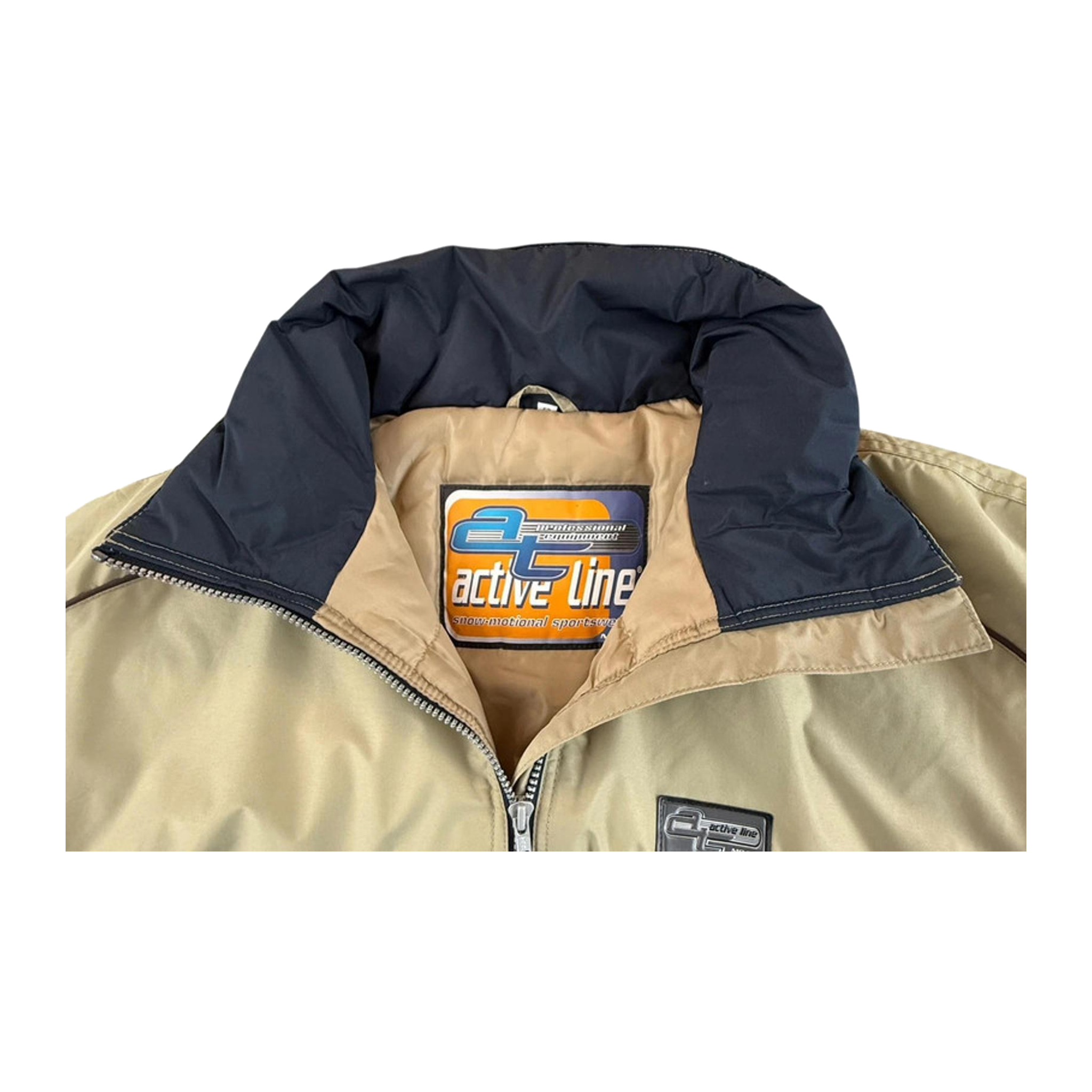 Active Line Dead Stock Y2K Heavy Snowboard Jacket Beige L
