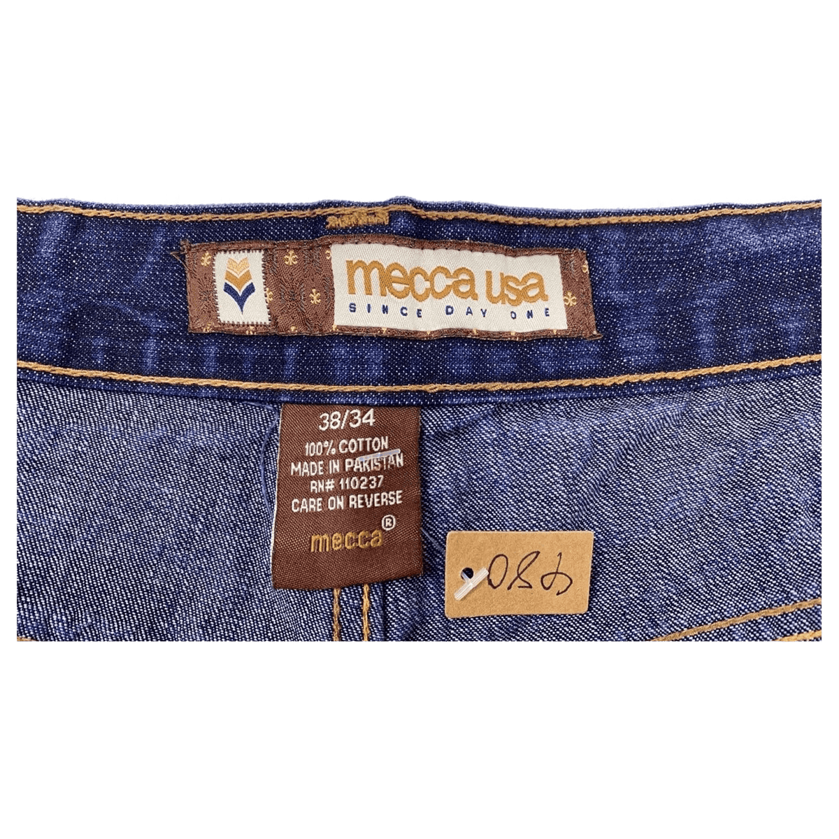 Mecca Y2K Men's Straight Leg Denim Jean W38 L34