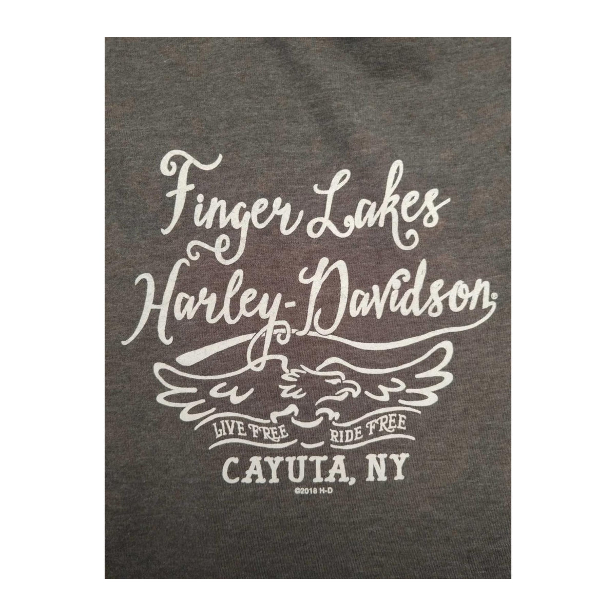 Vintage Harley Davidson Women's Y2K Filigree Cross Short Sleeve T Shirt Grey 3XL