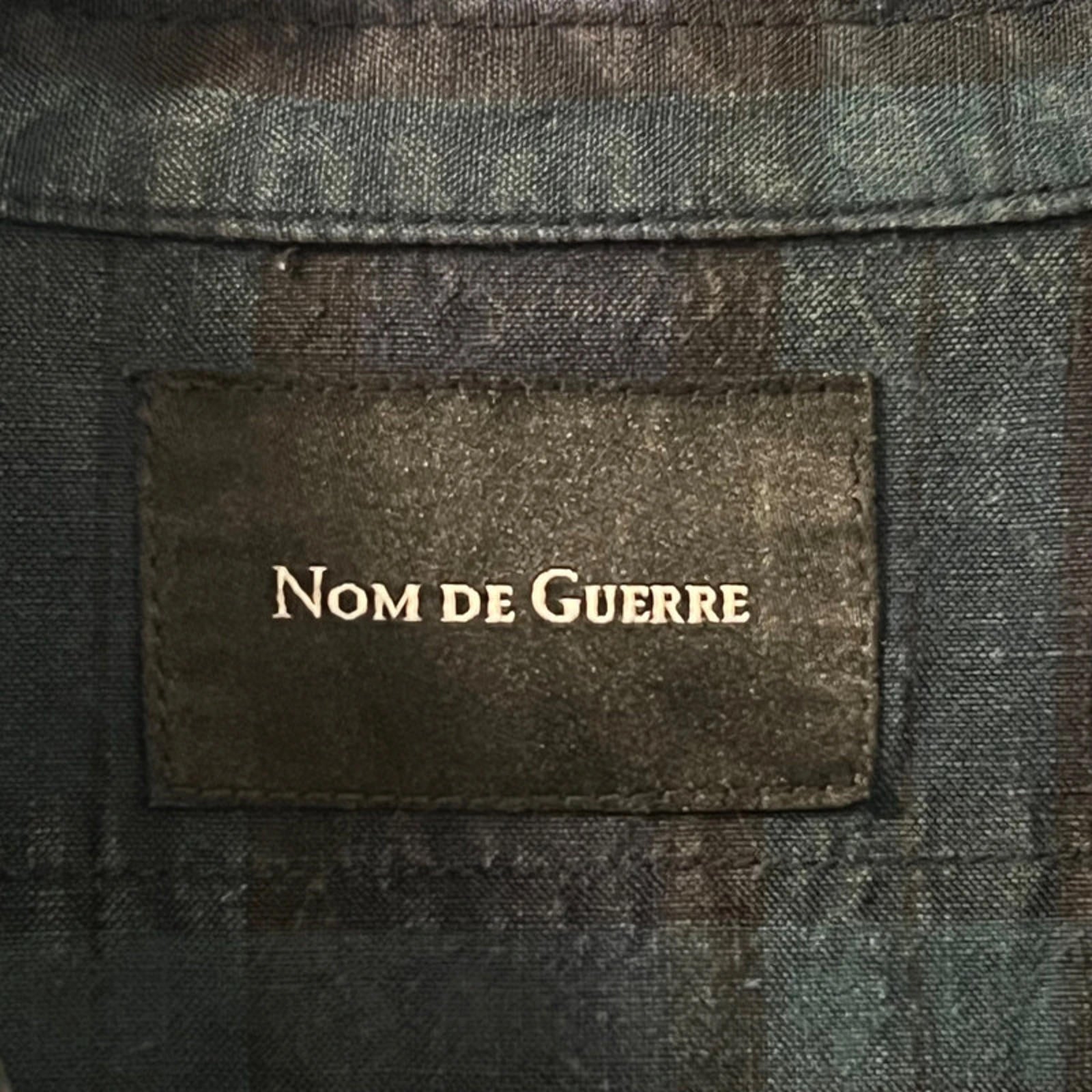 Nom De Guerre Quarter Sleeve Button Up Plaid Shirt Green M