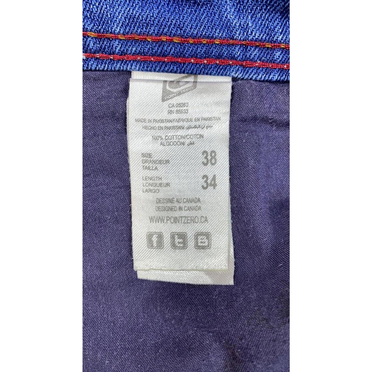Point Zero Women's Straight Leg Denim Jeans 14
