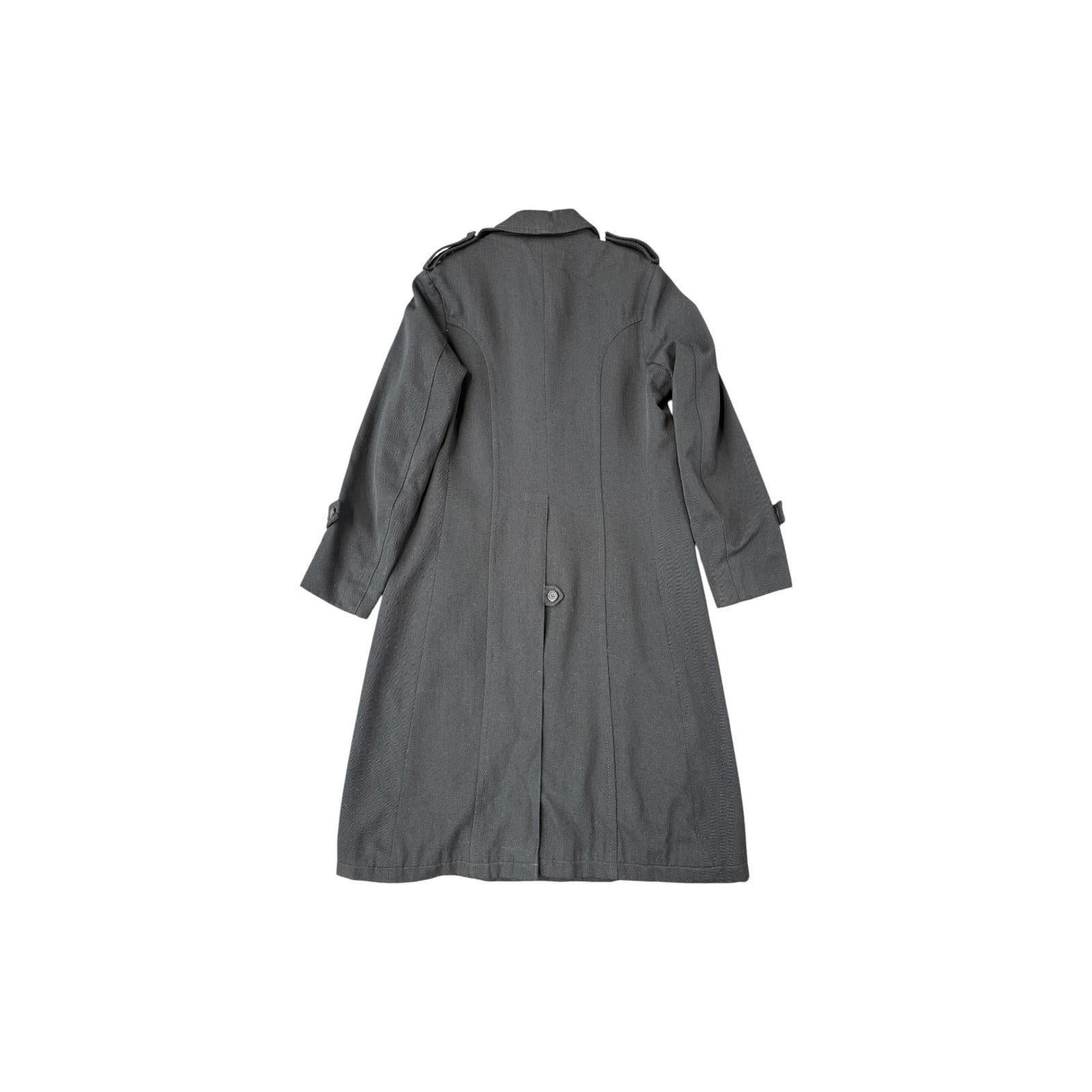 Irvine Sellars Mate's Carnaby St Made in England Vintage 1970s Wool Overcoat Black S