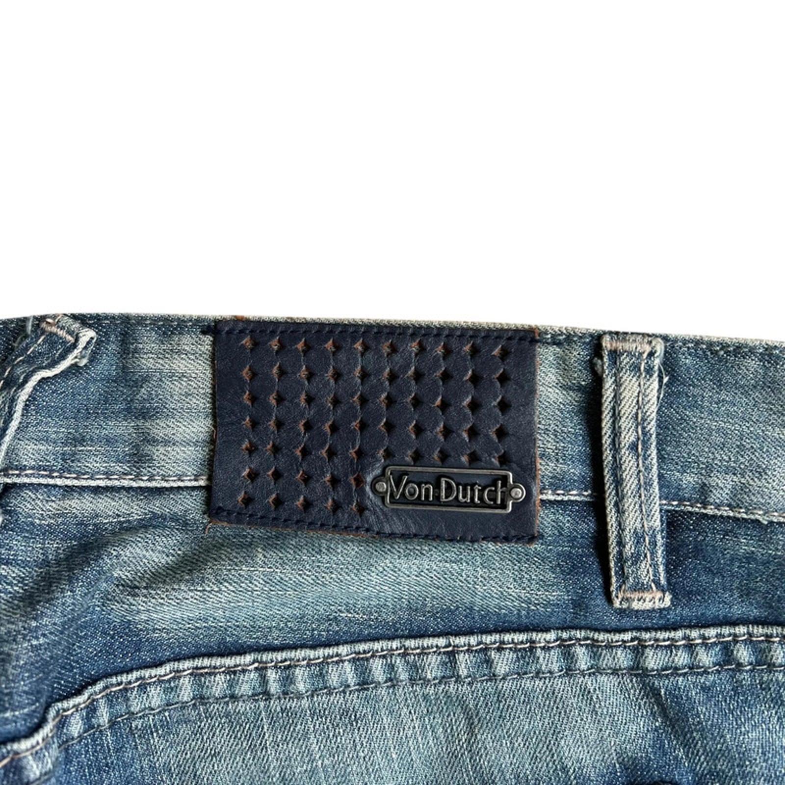 Von Dutch Vintage Y2K Women's Chic Low Rise Slim Denim Jeans 4