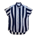 Emporio Armani Classic 90s Light Cotton Striped Button Up Beige M