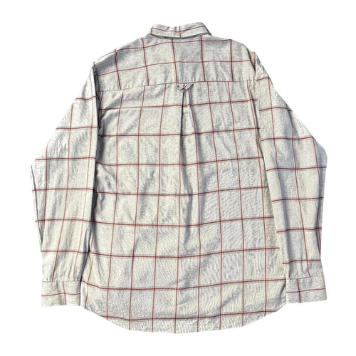 Christian Dior Monsieur Men’s Shirt 1980’s Vintage Pale Grey Red M