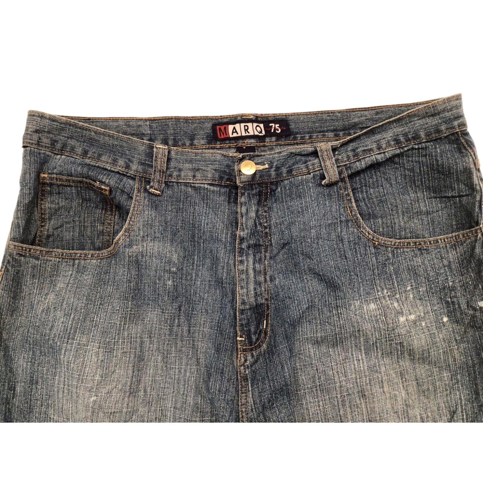 Marq 75 Men's Hip Hop Baggy Denim Jeans Y2K W44 L31