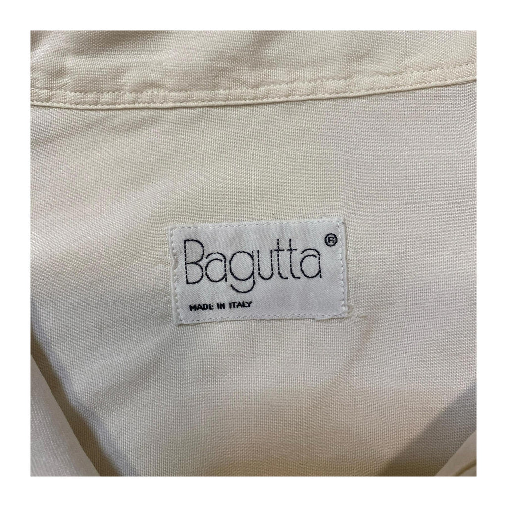 Bagutta Made in Italy Vintage Button Up Shirt Cream L