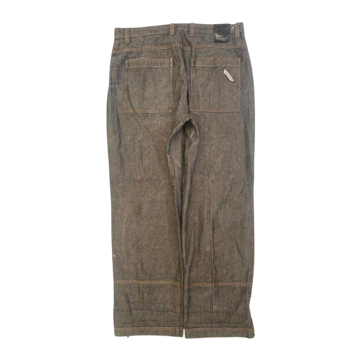 CYGAS Straight Jeans Metallic Cotton Blend Grey Mens W38 L34