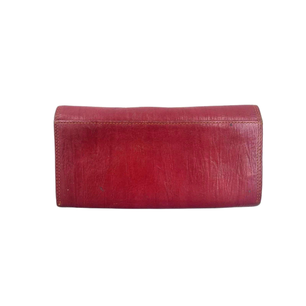 Kansai Yamamoto Femme Classic Vintage Leather Wallet Pink