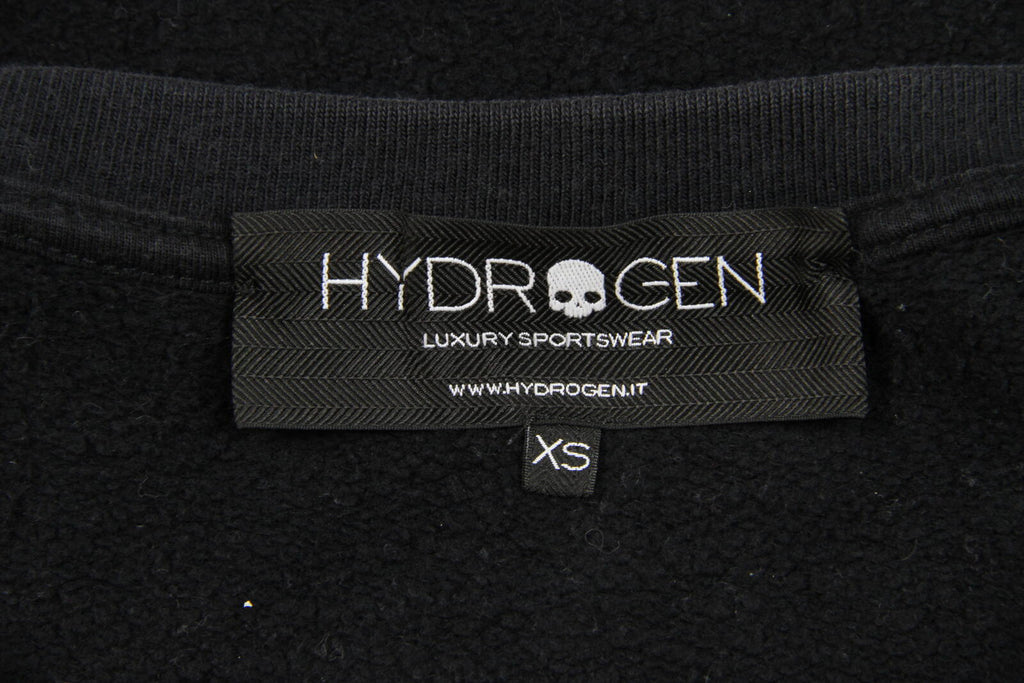 Hydrogen Rhinestone Crewneck Sweatshirt Black XS