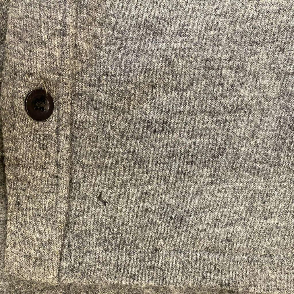 Sabre Vintage Button Up Long Sleeve Shirt Grey M