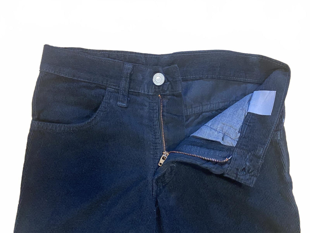Soho Deadstock Women's Y2K Flared Corduroy Jean Black 14L