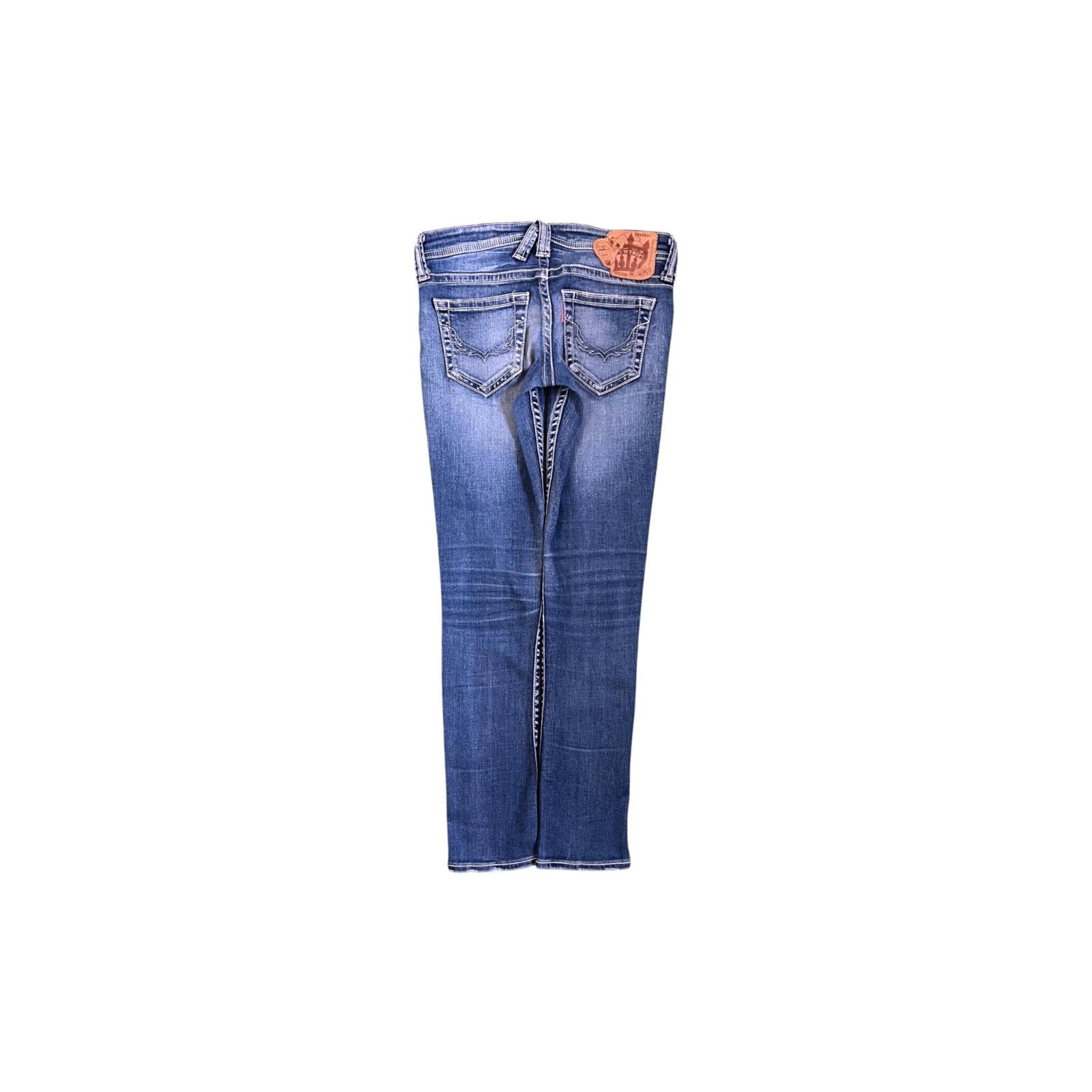 Rodeo Crowns Trip Japan Vintage Y2K Low Rise Skinny Denim Jeans 4