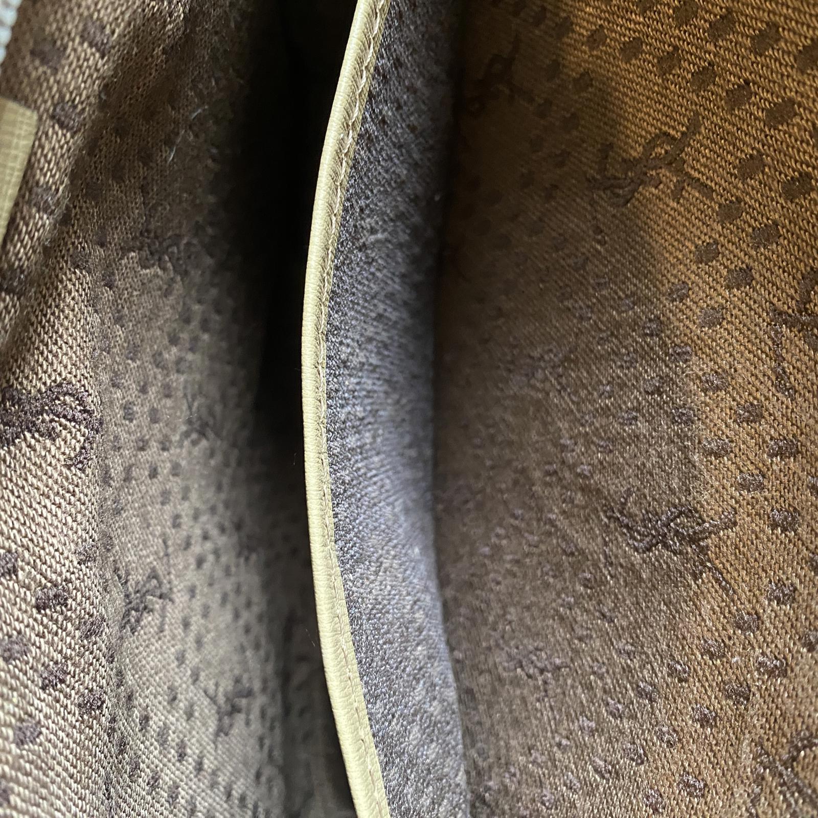 YVES SAINT LAURENT 1980's Vintage Clutch Bag Khaki