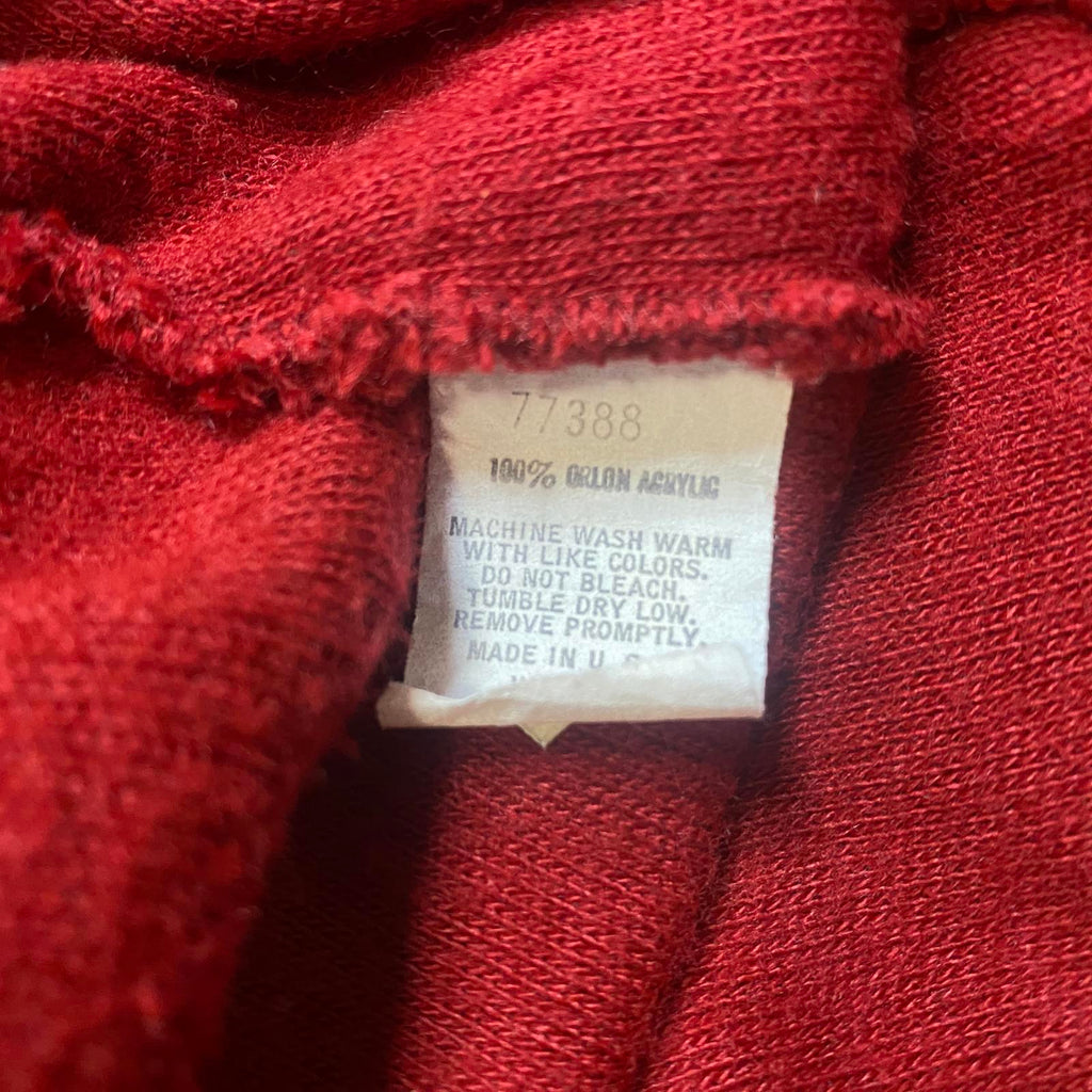 Wrangler Vintage Made in USA Knit Sweater Red L