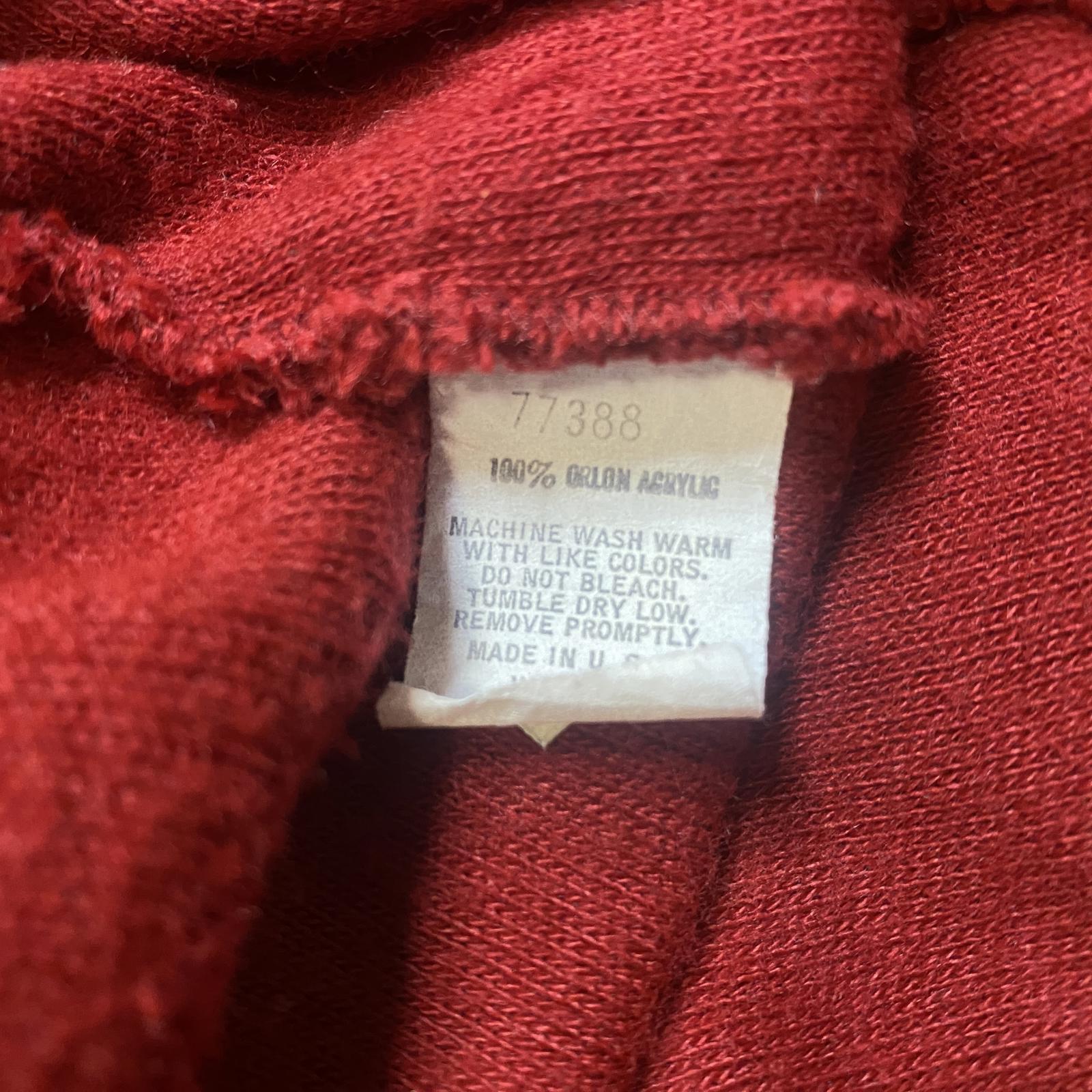 Wrangler Vintage Made in USA Knit Sweater Red L