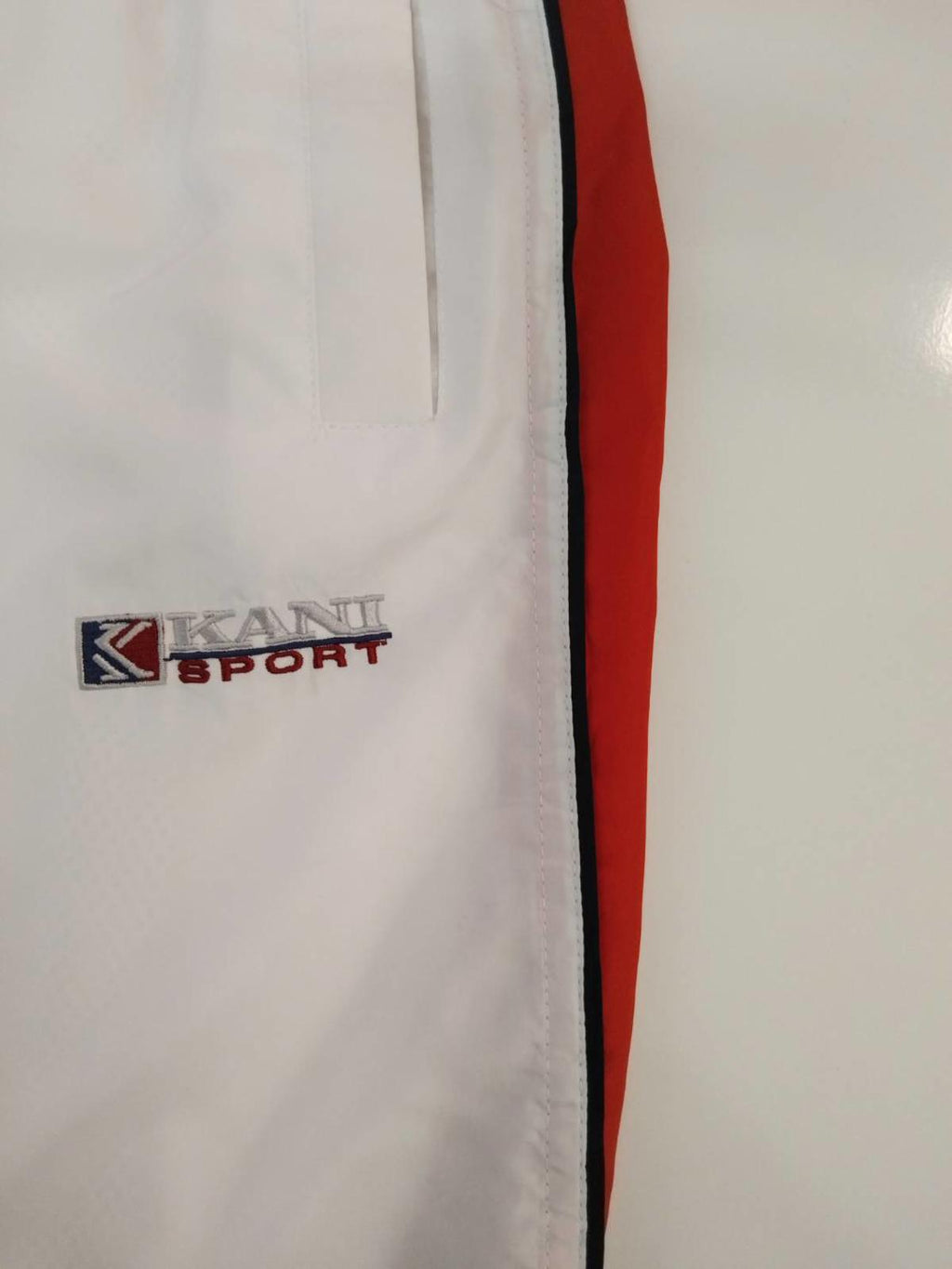 Karl Kani 90s Hip Hop Track Trouser White M
