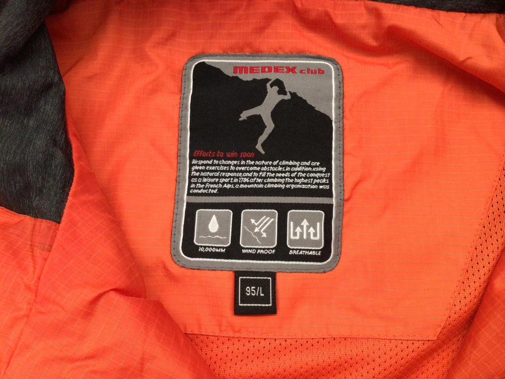 Medex Club Japan Vintage Y2K Extreme Sports Windbreaker Orange L